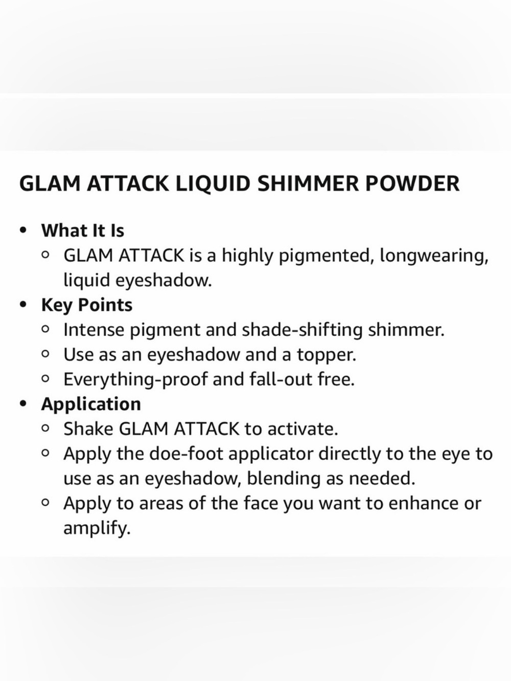 Haus Laboratories Glam Attack Liquid Shimmer Powder -CHAINED BALLERINA - Picture 4 of 4